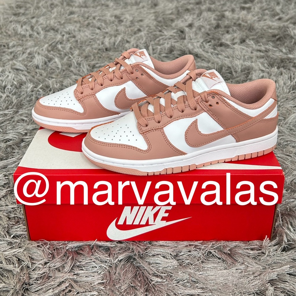 Nike Dunk Low Rose Whisper. Womens 7.5
